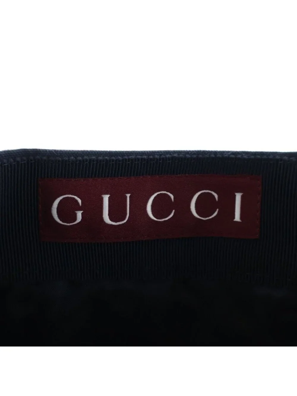 Gucci Logo Embroidery Straight Pants Navy